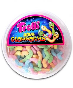Trolli Sour Glowworms Gummy Candy 500g