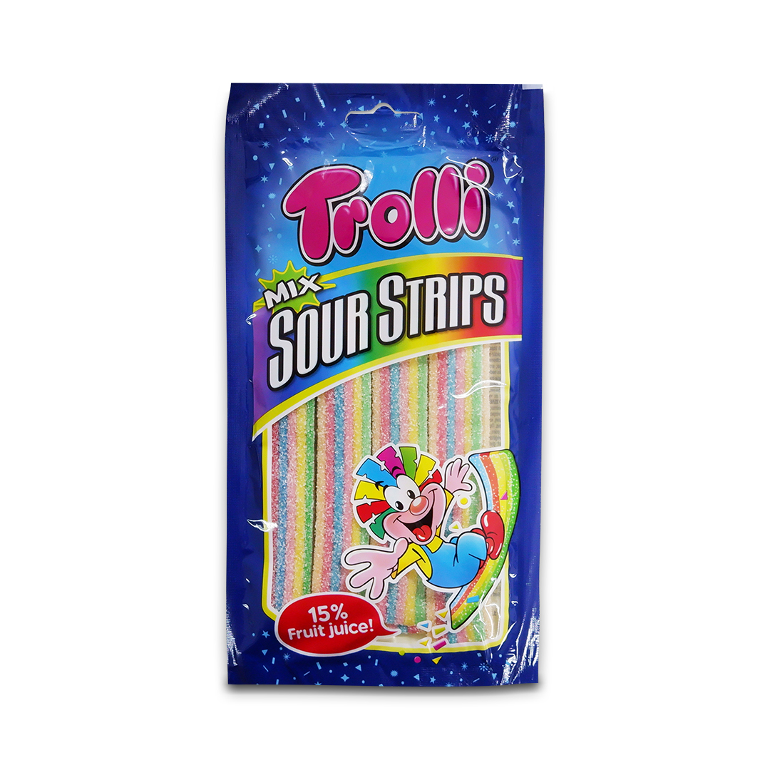 Trolli Sour Strips Mix Gummy Candy 85g