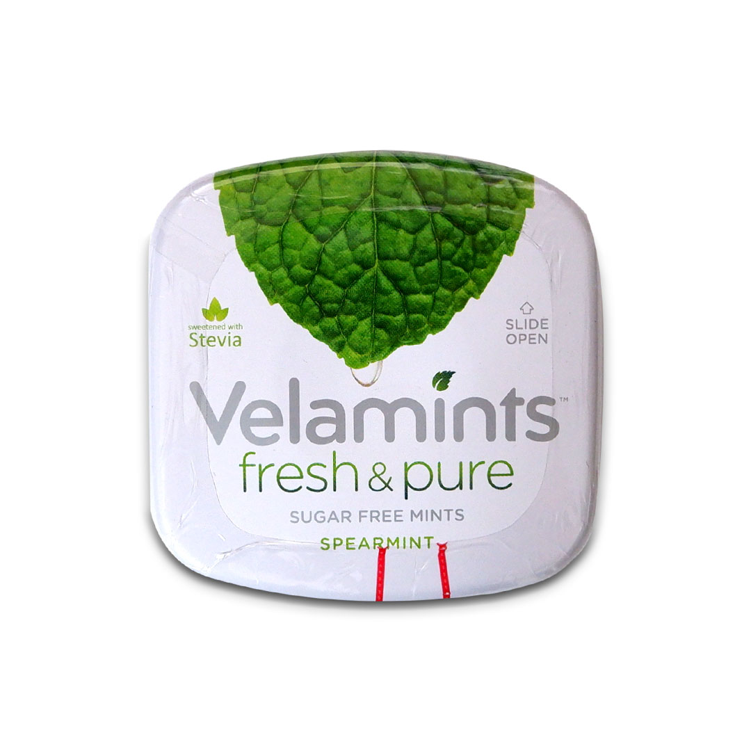 Velamints Spearmint Flavored Mint Candy Sugar Free Candy 20g