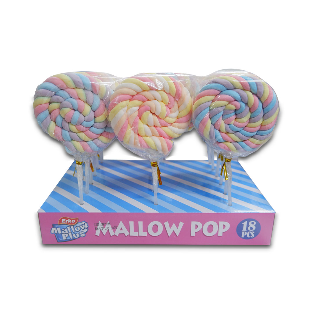 Erko Mallow Plus Mallow Pop Marshmallow 40g x 18