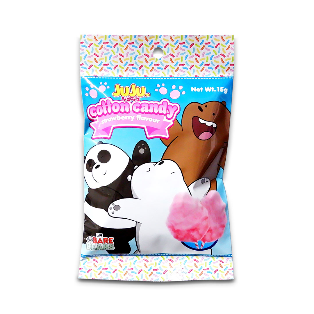 Juju We Bear Bears Cotton Candy Strawberry Flavor 15g