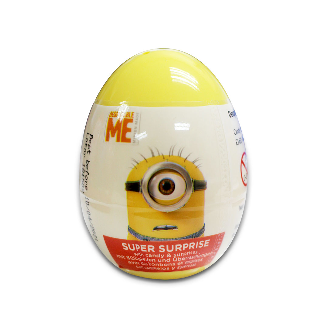 Minions Surprise Egg With Sweet And Surprises Inside 10g