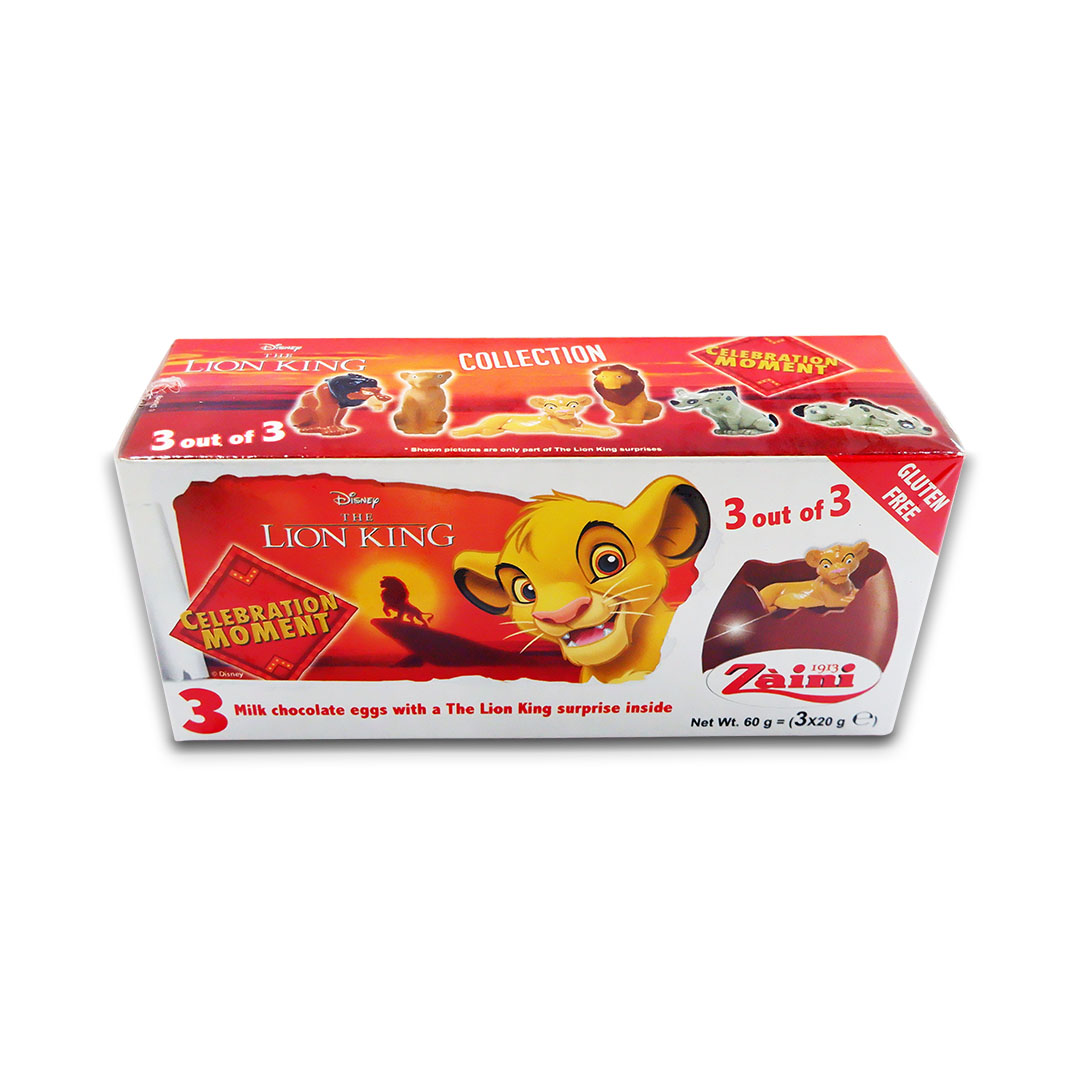 Zaini Disney Lion King Chocolate Egg 60g
