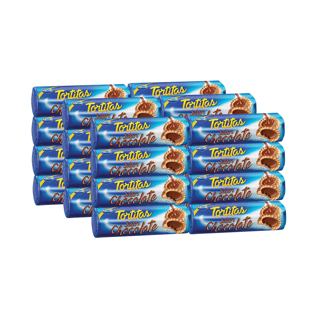 Arcor Tortitas Chocolate Cookies 125g x 24