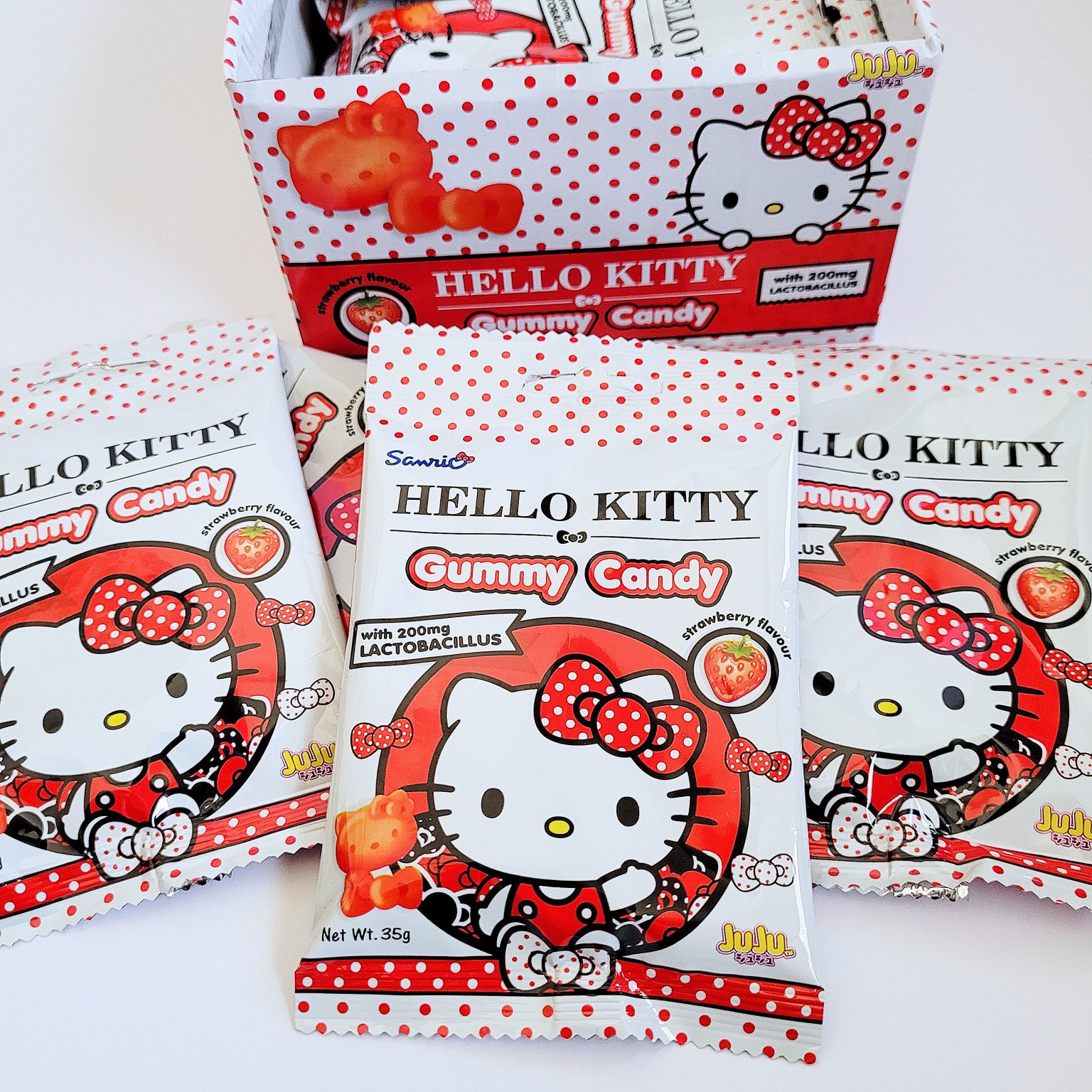Juju Gummy Candy Hello Kitty with Lactobacillus 35g x 14 Sweet Avenue