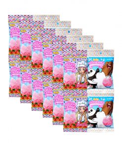 Juju Cotton Candy Strawberry Flavor Assorted Designs Barbie / We Bear Bears 15g x 24