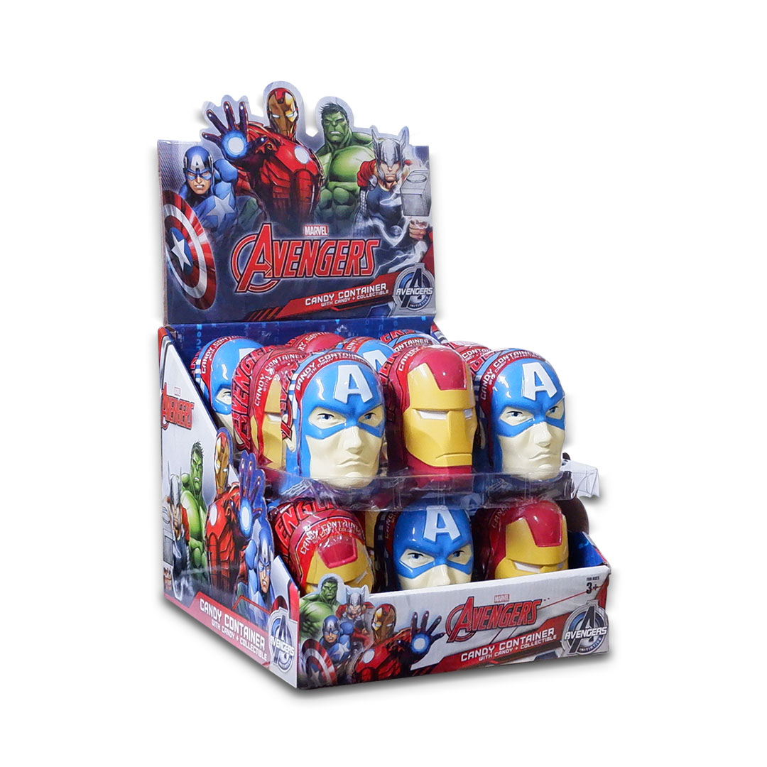 Juju Marvel Avengers Candy Container with Candy + Collectible 10g x 18