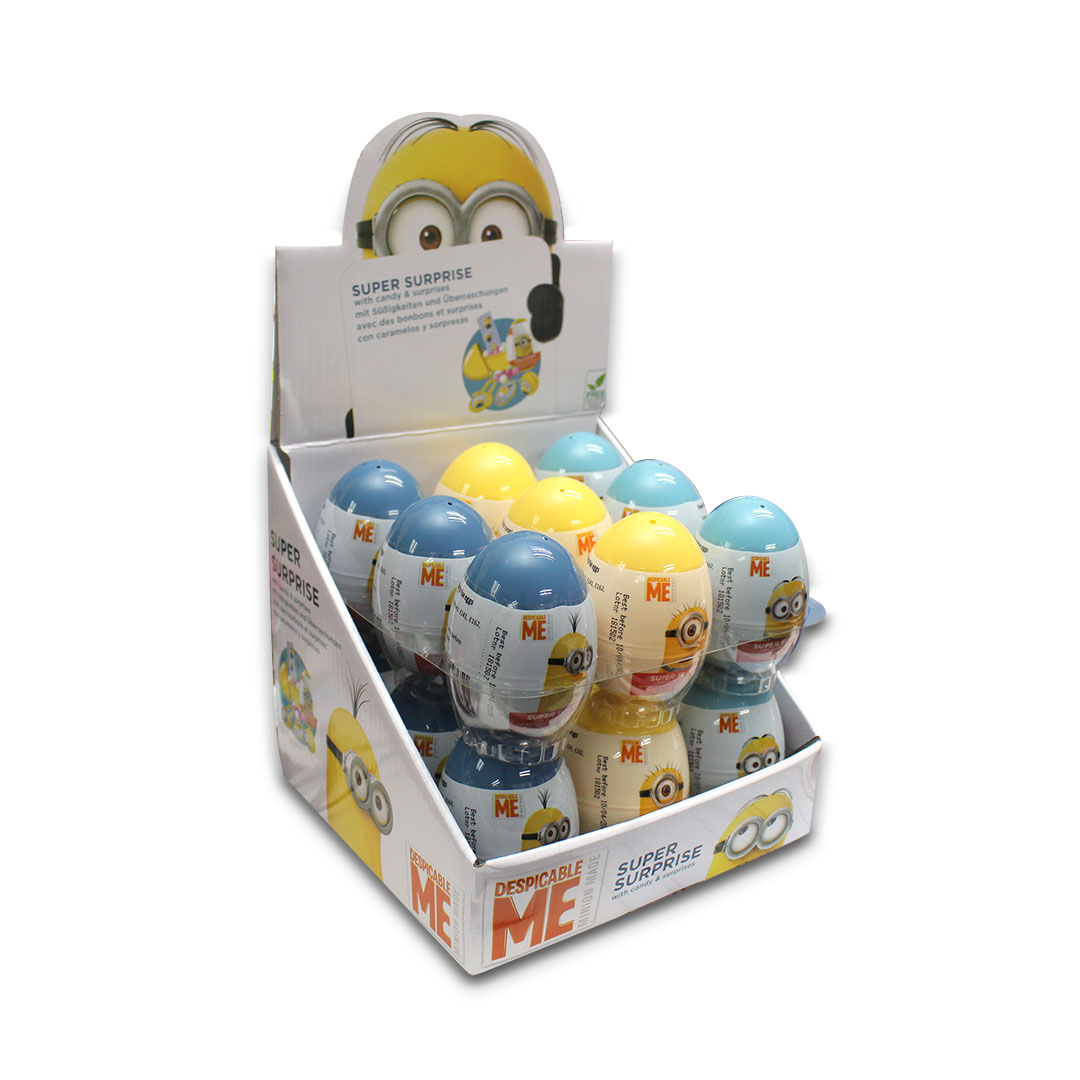 Minions Surprise Egg with Sweet And Surprises Inside 10g x 18