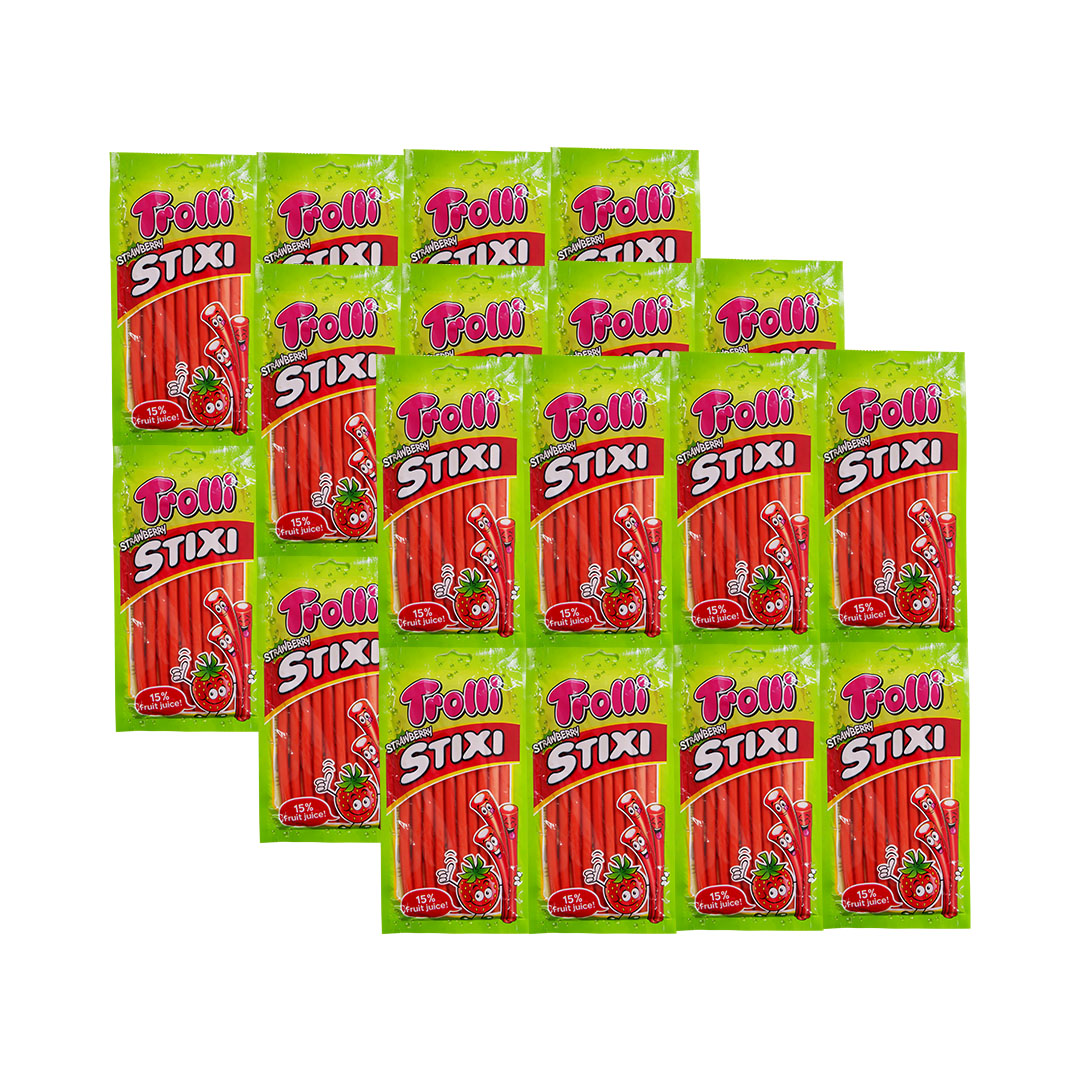 Trolli Strawberry Stixi Gummy Candy 85g x 24
