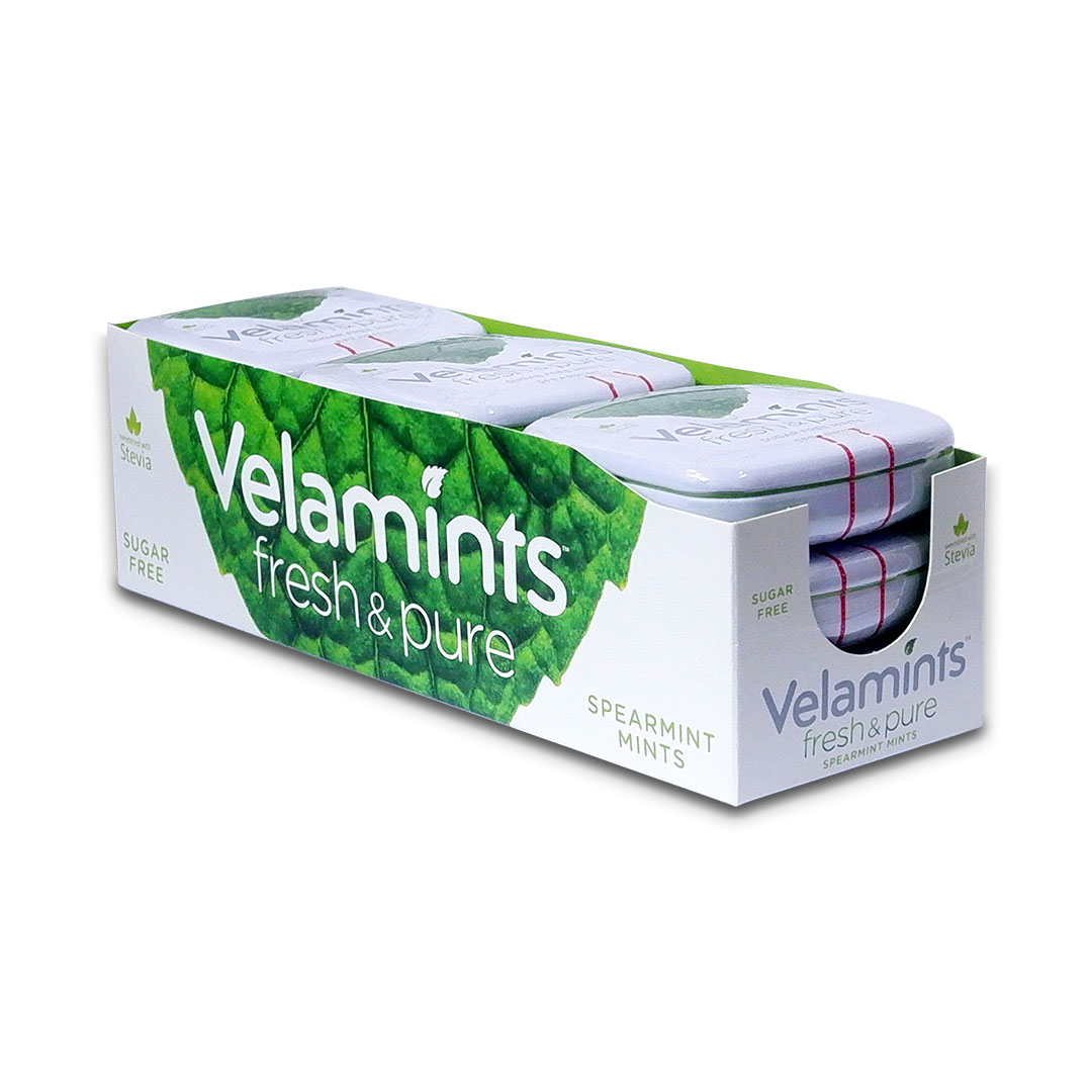Velamints Spearmint Flavored Mint Candy Sugar Free Candy 20g x 9