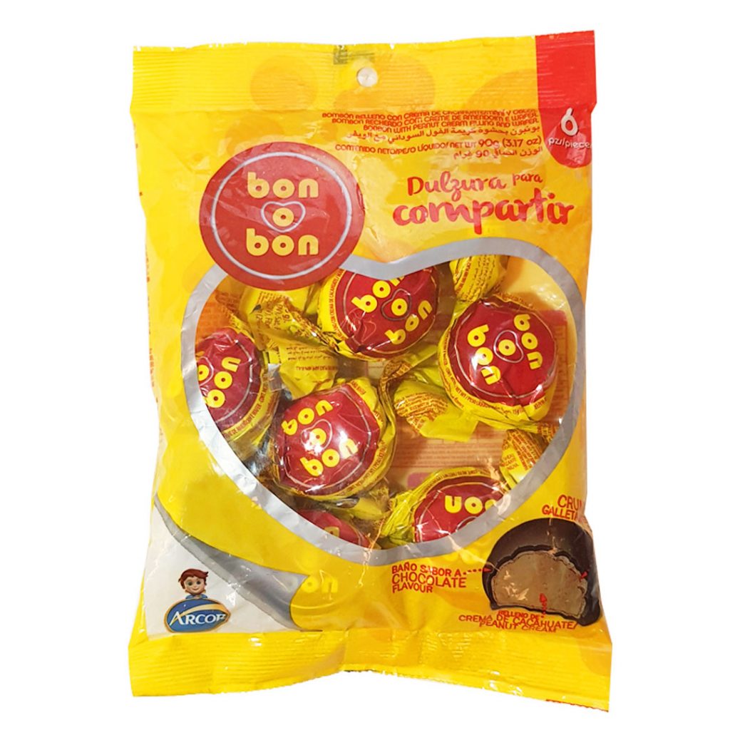 Arcor Bon O Bon Chocolate with Peanut Cream 90g - Sweet Avenue