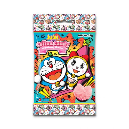 Juju Cotton Candy Strawberry Flavor 15g Doraemon