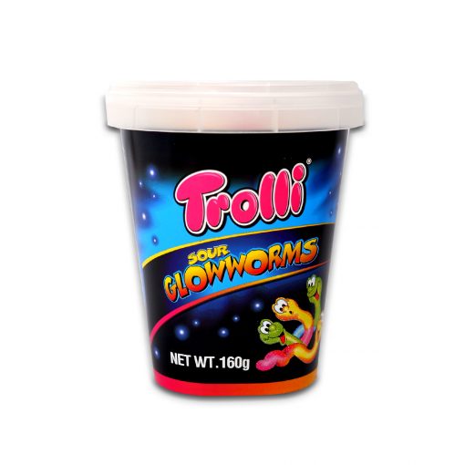Trolli Sour Glowworms Gummy Candy 160g